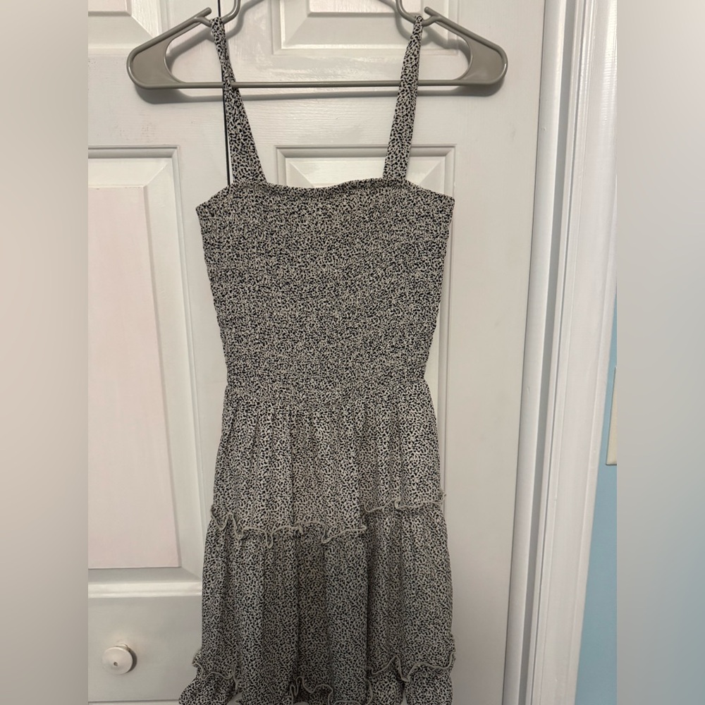 Jessica Simpson Black and White Sleeveless Sundress